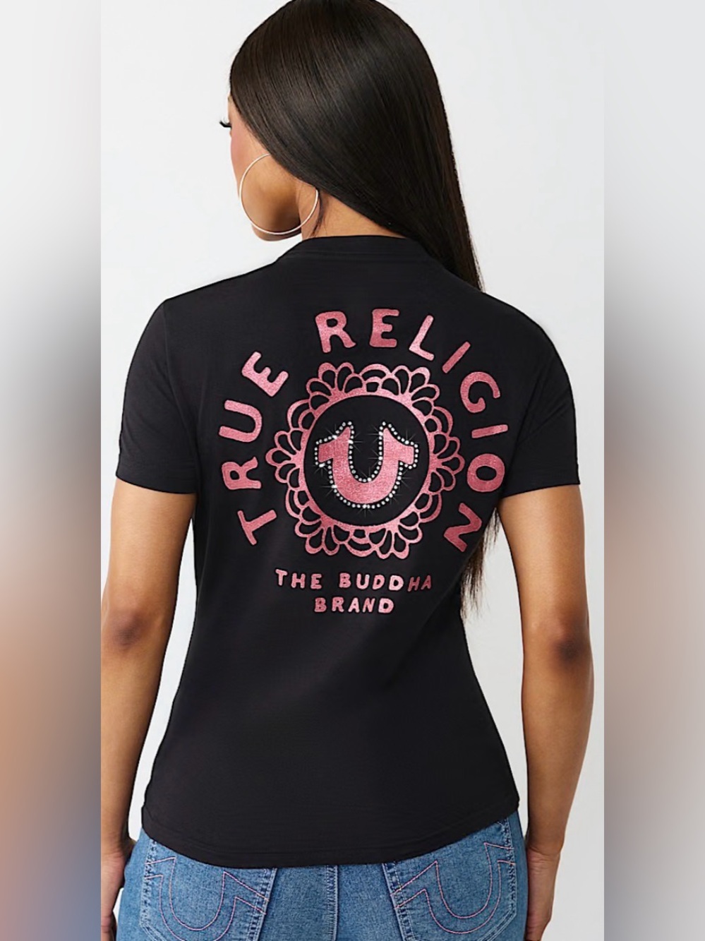 NWT True Religion Horseshoe Burst Crewneck Tee